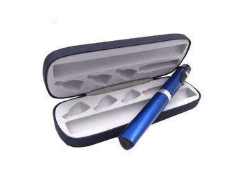 رنگ آبی رنگ انسولین جعبه قلم انسولین مورد برای قلم قلع قلع / PU چرم مواد